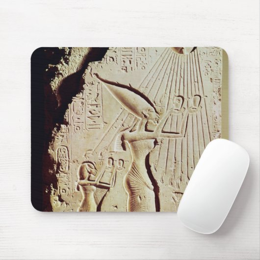 Amenophis IV, Nefertiti en Dochter implementeren Muismat (Met muis)