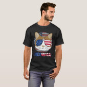 Ameowica  Cat American Meow Kitty Cute Kitten T-shirt (Voorkant volledig)