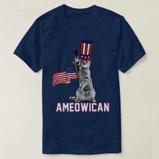 Ameowican Kitten T-shirt (Design voorkant)