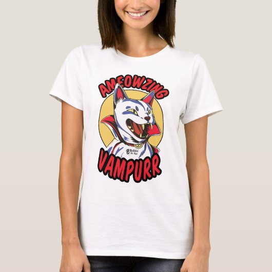 Ameowzing Vampur Vrouwen Wit T-shirt (Voorkant)