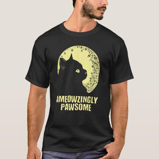 Ameowzingly Geweldige Kat Moeder Motiverende Quote T-shirt (Voorkant)