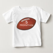 Amer Football 5 Maandelijks Baby Shirt voor Baby A (Voorkant)