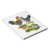 Ameraucana Chicken Family Notitieblok (Schuin)