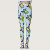 Ameraucana Kippenfamilie Leggings (Voorkant)