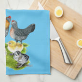 Ameraucana Kippenfamilie Theedoek (Quarter Fold)