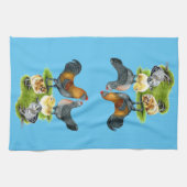 Ameraucana Kippenfamilie Theedoek (Horizontaal)