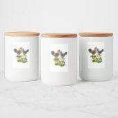 Ameraucana Kippenfamilie Voedselcontainer Etiket (Flessen)