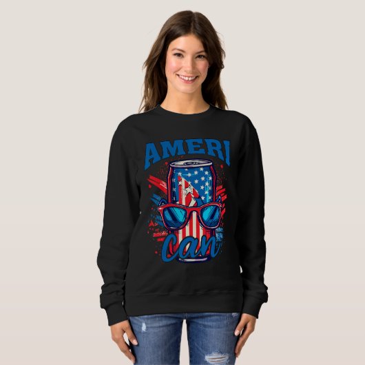 Ameri can  4th of july Sublimation 4 Trui (Voorkant volledig)