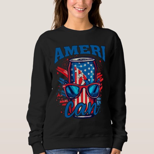 Ameri can 4th of july Sublimation 4 Trui (Voorkant)