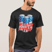 Ameri Can Beer Patriottisch 'murica Trots Drink T-shirt (Voorkant)