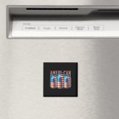 Ameri-can Funny Beer Can Flag Patriotic 4th Of Jul Magneet (Insitu (Vaatwasser))