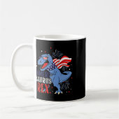 Ameri Saurus Rex 4 juli dinosaurus onafhankelijkhe Koffiemok (Links)