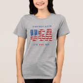 AMERICA250 1776-2026 Celebration Tri-Blend Shirt (Voorkant)