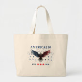 AMERICA250 Independence Day 1776 - 2026 Grote Tote Bag (Voorkant)