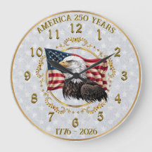 America250 Jubileum of America Wall Clock