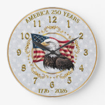 America250 Jubileum of America Wall Clock