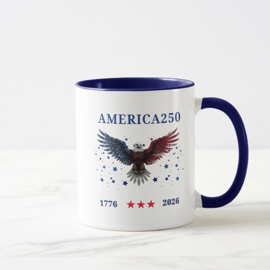 AMERICA250 Onafhankelijkheidsdag 1776 - 2026 Mok (Rechts)
