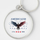 AMERICA250 Onafhankelijkheidsdag 1776 - 2026 Sleutelhanger (Voorkant)