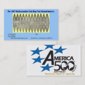 America500 Birthday Visitekaartje (Voorkant / Achterkant)