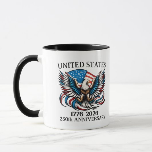 America 1776 Coffee Mug – USA 250th Anniversary  Mok (Links)