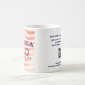 America 250 1776 2026 Custom QR Code Patriotic Koffiemok (Center)