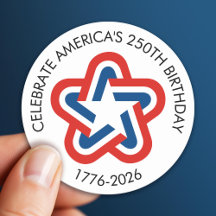 America 250 - 1776-2026  Star Design