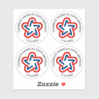 America 250 - 1776-2026 Star Design Sticker