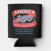 America 250 Add State 250th Birthday Patriotic Blikjeskoeler (Voorkant)