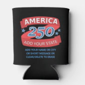 America 250 Add State 250th Birthday Patriotic Blikjeskoeler (Achterkant)