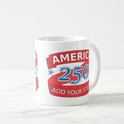 America 250 Add State Independence Anniversary Koffiemok (Voorkant rechts)