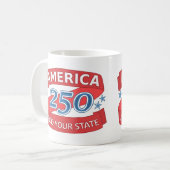 America 250 Add State Independence Anniversary Koffiemok (Voorkant links)