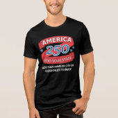 America 250 Add State Patriotic Apparel For Dark Tri-Blend Shirt (Voorkant)