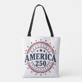 America 250 Anniversary Patriotic Stars Tote Bag (Achterkant)