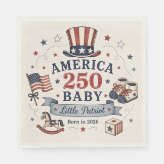 America 250 Baby / Kleine Patriot Servet