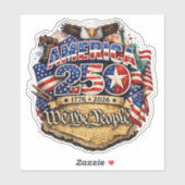America 250 Birthday  Sticker (Vel)