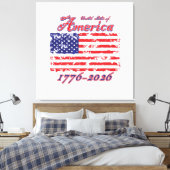 America 250 canvas afdruk (Insitu (Slaapkamer))