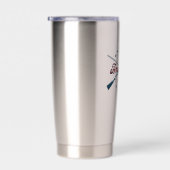 America 250 Crossed Rifles Patriotic 1776-2026 Geïsoleerde Drinkbeker (Rechts)