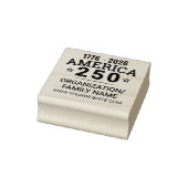 America 250 Custom Family Organisation Zakelijk Rubberstempel (Stempel)
