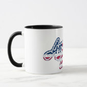 America 250 Flag Script Semiquincentennial Design Mok (Links)