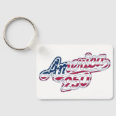 America 250 Flag Script Semiquincentennial Design Sleutelhanger (Achterkant)