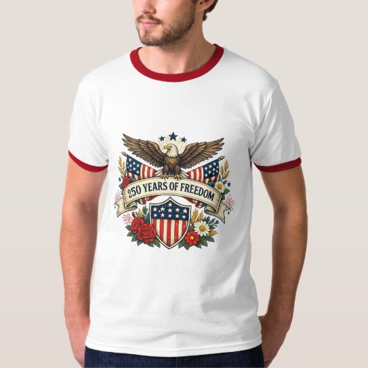 America 250 Freedom Eagle T-shirt (Voorkant)
