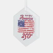 America 250 glas ornament (Voorkant links)