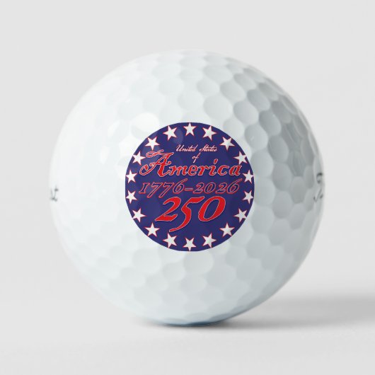 America 250 golfballen (Voorkant)