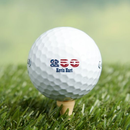 America 250 golfballen met eigen naam Callaway (Insitu Shirt)
