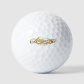 America 250 Herdenkingsgoud Script Golfballen (Voorkant)