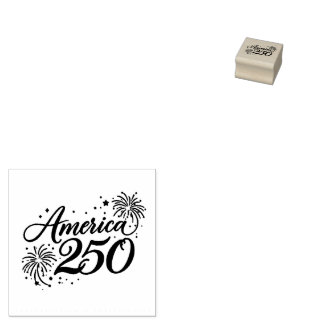 America 250 Herdenkingsviering Kunst – 250ste Rubberstempel