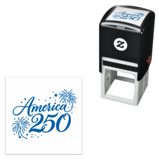 America 250 Herdenkingsviering Kunst – 250ste Zelfinktende Stempel