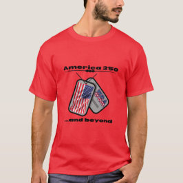 America 250 | Hondentags | Vlag van de VS | SKG T- T-shirt