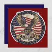 America 250  kaart (Voorkant / Achterkant)