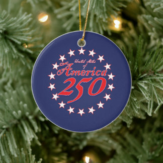 America 250 keramisch ornament